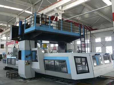 Mandriladora e fresadora CNC portal com pórtico fixo e mesa móvel